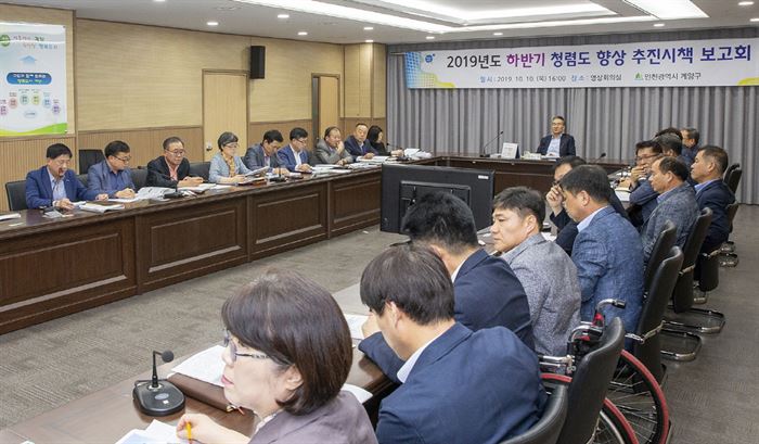 청렴도 향상 추진시책 보고회 개최